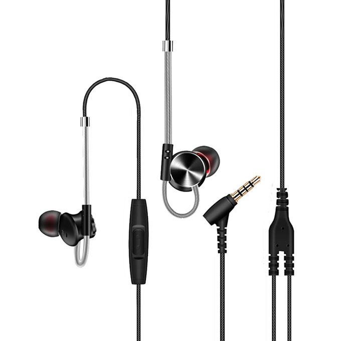 DM10 Zinc Alloy HiFi Metal In Ear Earphones - Black